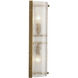 Moet Rounded 2 Light 4 inch Antique Brass Wall Sconce Wall Light
