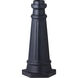 Outdoor Post Base 19.5 inch Dark Weathered Zinc Outdoor Post Base