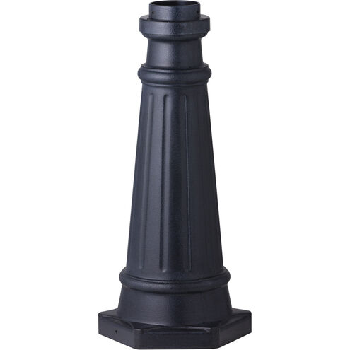 Outdoor Post Base 19.5 inch Dark Weathered Zinc Outdoor Post Base