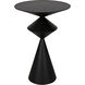 Zasa 26 X 18 inch Matte Black Side Table