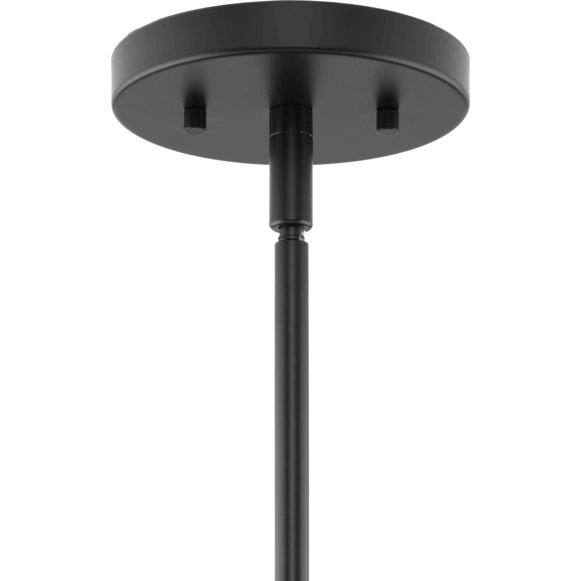 Latham 3 Light 18 inch Matte Black Semi-Flush Mount Ceiling Light