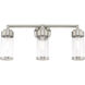 Hillcrest 3 Light 23.5 inch Brushed Nickel Bath Vanity Wall Light
