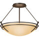 Presidio Tryne 2 Light 16.4 inch Bronze Semi-Flush Ceiling Light in Sand