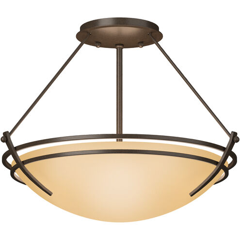 Presidio Tryne 2 Light 16.4 inch Ink Semi-Flush Ceiling Light in Sand