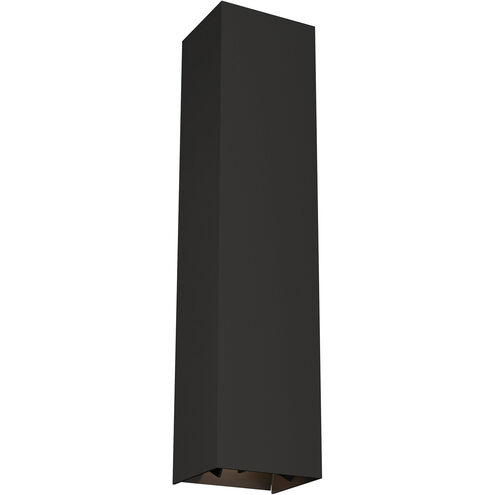 Vex LED 20 inch Black Outdoor Wall Light in Uplight/Downlight, Integrated LED