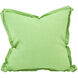 Davida Kay 20 inch Linen Slub Grass Pillow, with Down Insert