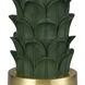 Beckwith 27 inch 150.00 watt Dark Green and Antique Brass Table Lamp Portable Light