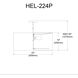 Helena 4 Light 22 inch Polished Chrome with White Pendant Ceiling Light