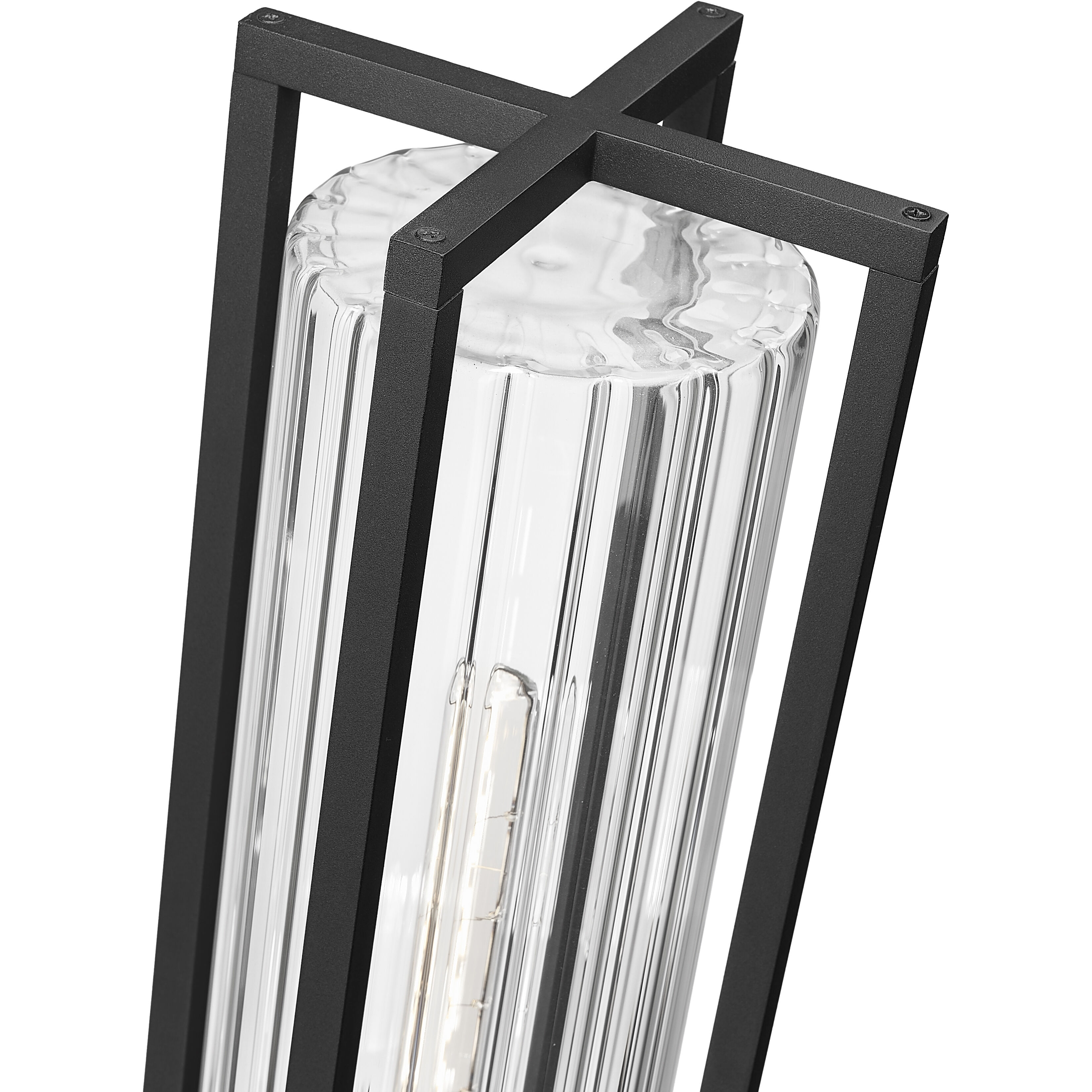 Aura 1 Light 25.75 inch Black Outdoor Post Mounted Fixture in G9