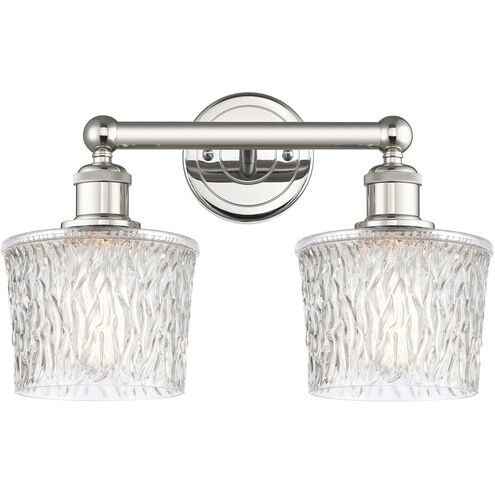 Niagra 2 Light 15.5 inch Polished Nickel and Clear Bath Vanity Light Wall Light