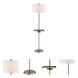 Tungsten 62 inch 150 watt Antique Brass Floor Lamp Portable Light