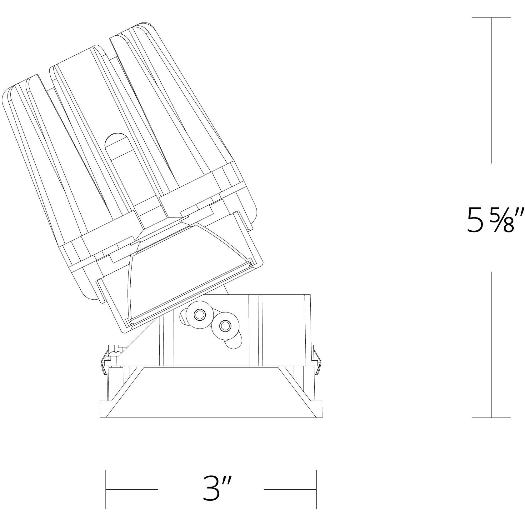 FQ Integrated LED White Recessed Trim in 1800-3000K, 4" LED