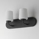 Durham 2 Light 18 inch Black Bath Vanity Wall Light