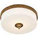 Bryce LED 16.25 inch Gold Flush Mount Ceiling Light, Barry Goralnick Collection