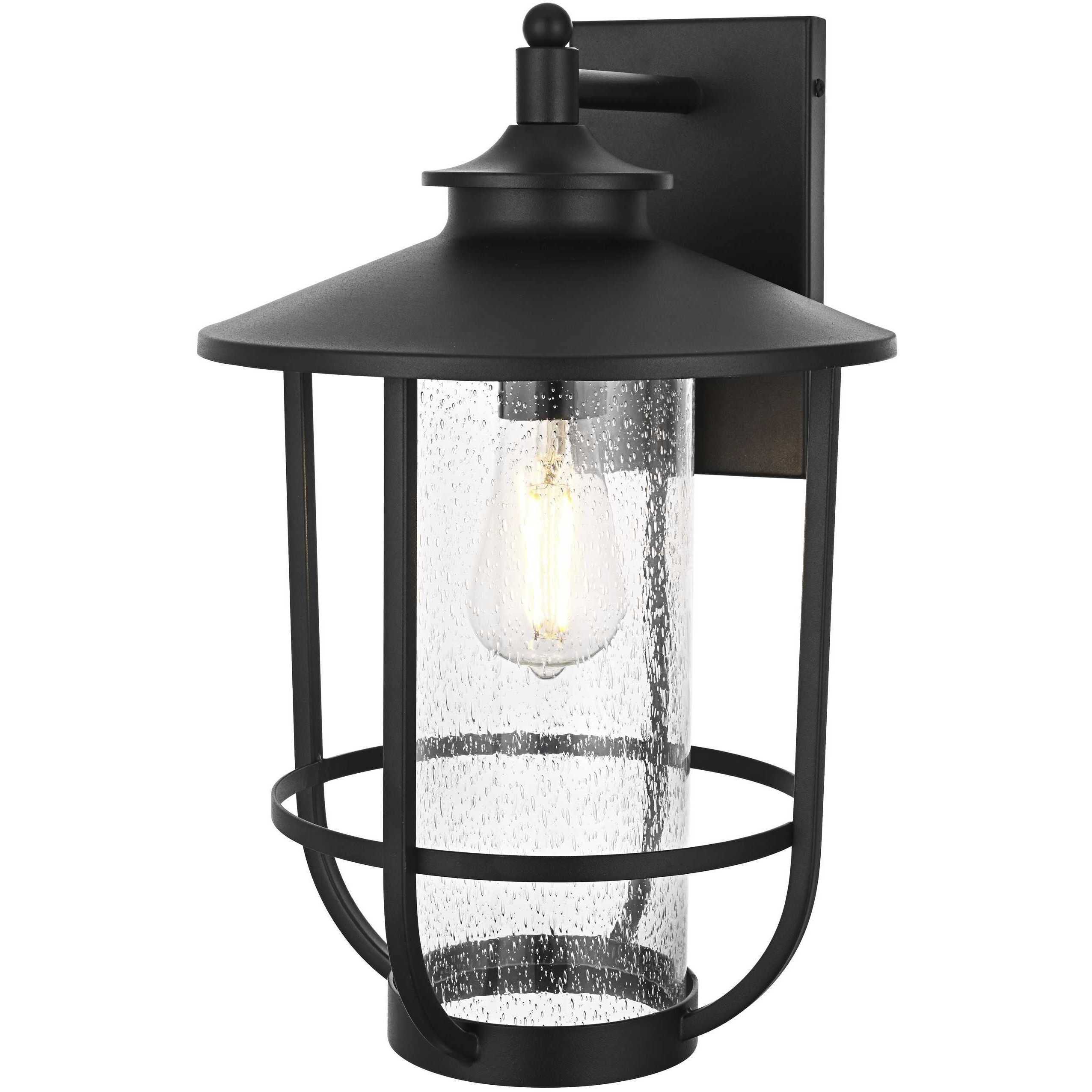 Janney 1 Light 17 inch Black Outdoor Wall Sconce