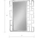 Camryn 38 X 31 inch Silver with Mirror Wall Mirror