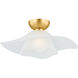 Netherlee 1 Light 18 inch Aged Brass Flush Mount Ceiling Light