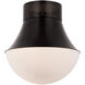 Kelly Wearstler Precision LED 17 inch Bronze Flush Mount Ceiling Light