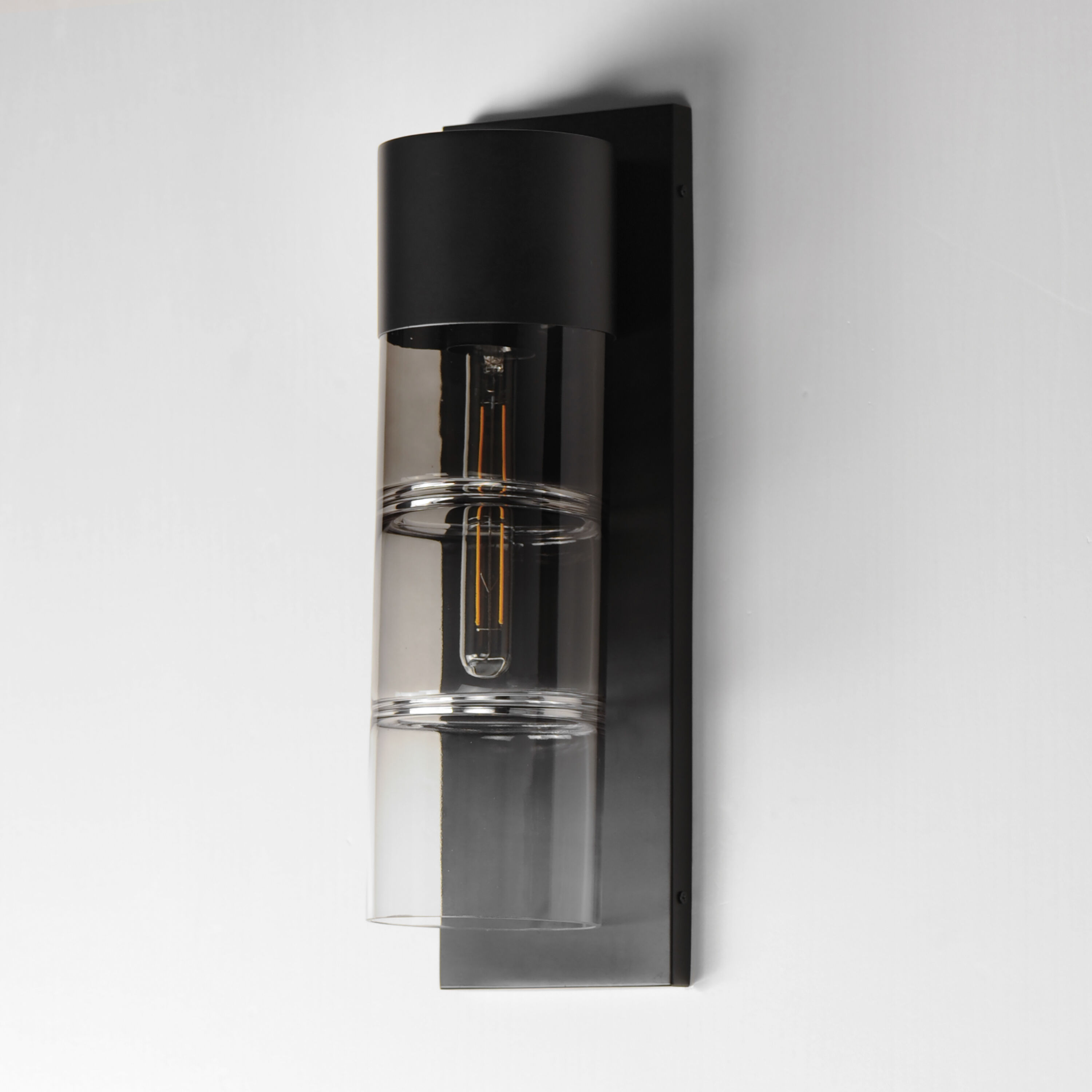 Smokestack LED 20 inch Black Outdoor Wall Mount