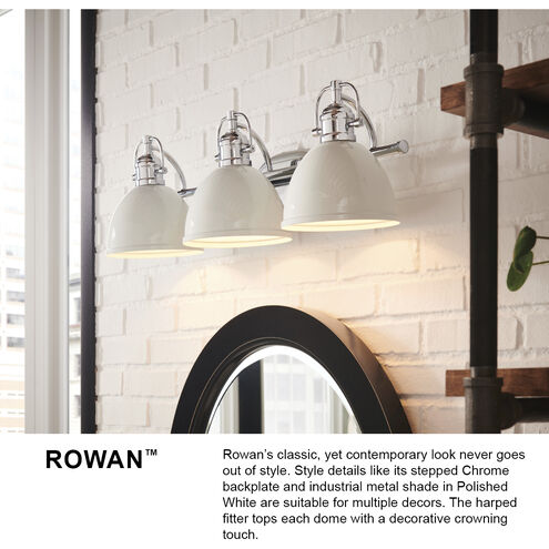 Rowan LED 8 inch Chrome Vanity Light Wall Light