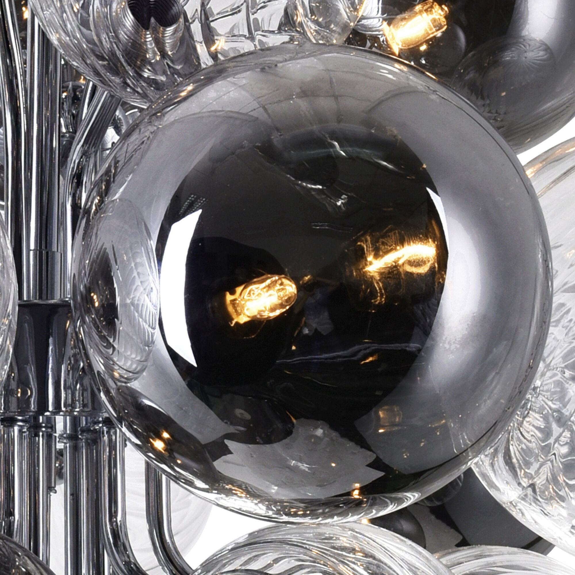 Pallocino LED 25 inch Chrome Down Chandelier Ceiling Light