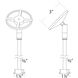 Ventrix White Track Component Ceiling Light