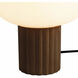 Tambo 15 inch 23 watt Dark Walnut and Weathered Brass Accent Table Lamp Portable Light