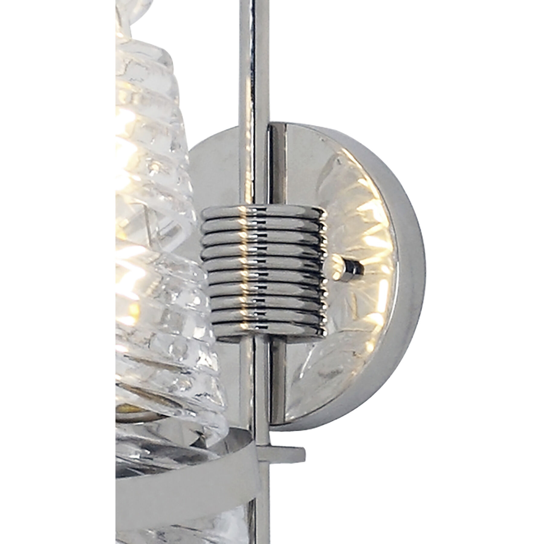 Milano 1 Light 4.75 inch Polished Nickel Bath Vanity Wall Light