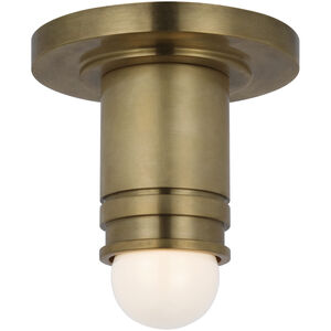 Thomas O'Brien Top Hat LED 2.75 inch Hand-Rubbed Antique Brass Monopoint Flush Mount Ceiling Light