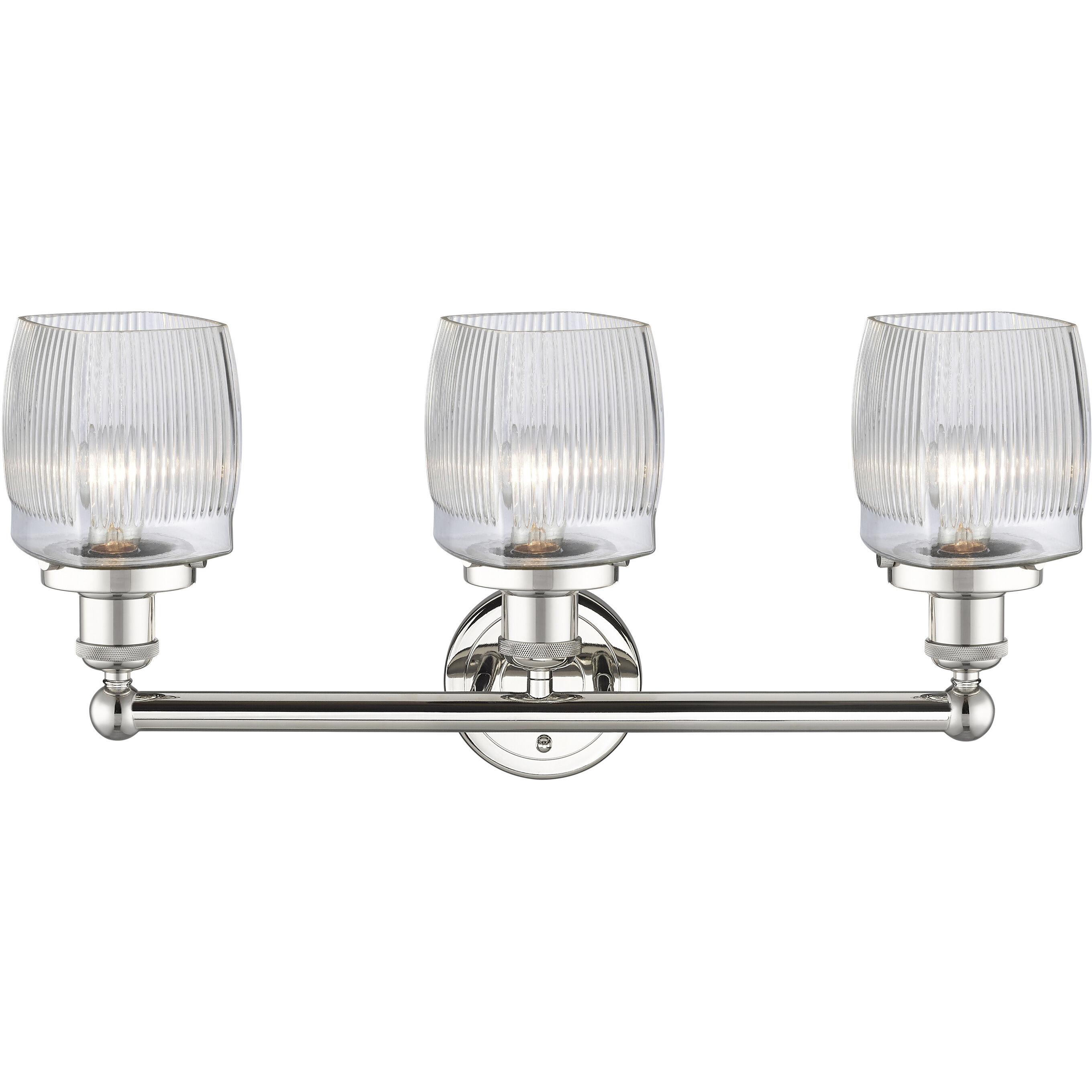 Colton 3 Light 24 inch Polished Nickel Bath Vanity Light Wall Light