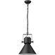 Crew 1 Light 18 inch Matte Black Pendant Ceiling Light