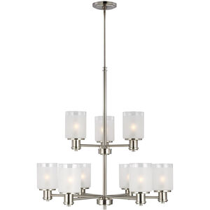 Norwood 9 Light 28 inch Brushed Nickel Chandelier Ceiling Light
