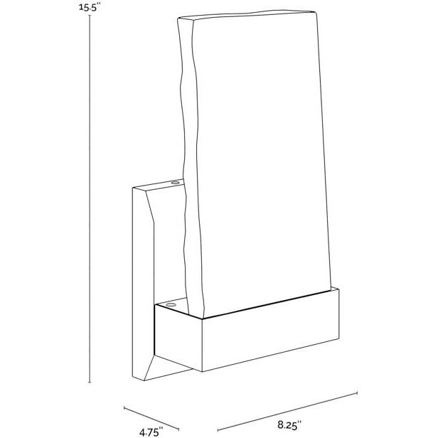 Indira LED 8.25 inch Clear / Brushed Gold Sconce Wall Light