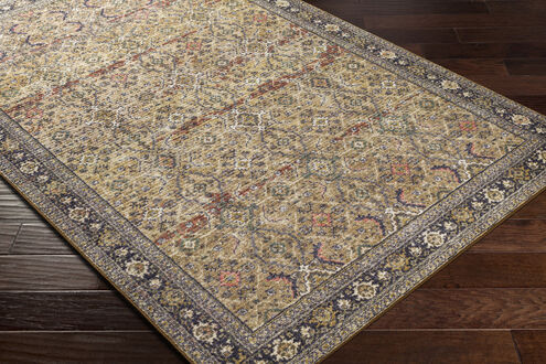 Leicester 108 X 79 inch Dark Blue Rug in 7 x 9, Rectangle