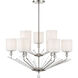 Sutton 9 Light 32 inch Polished Nickel Chandelier Ceiling Light