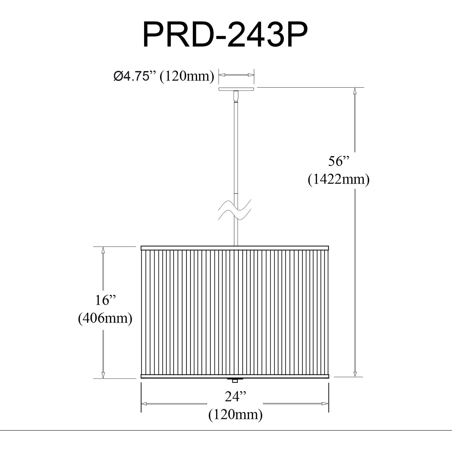 Prudy 4 Light 24 inch Matte Black Pendant Ceiling Light