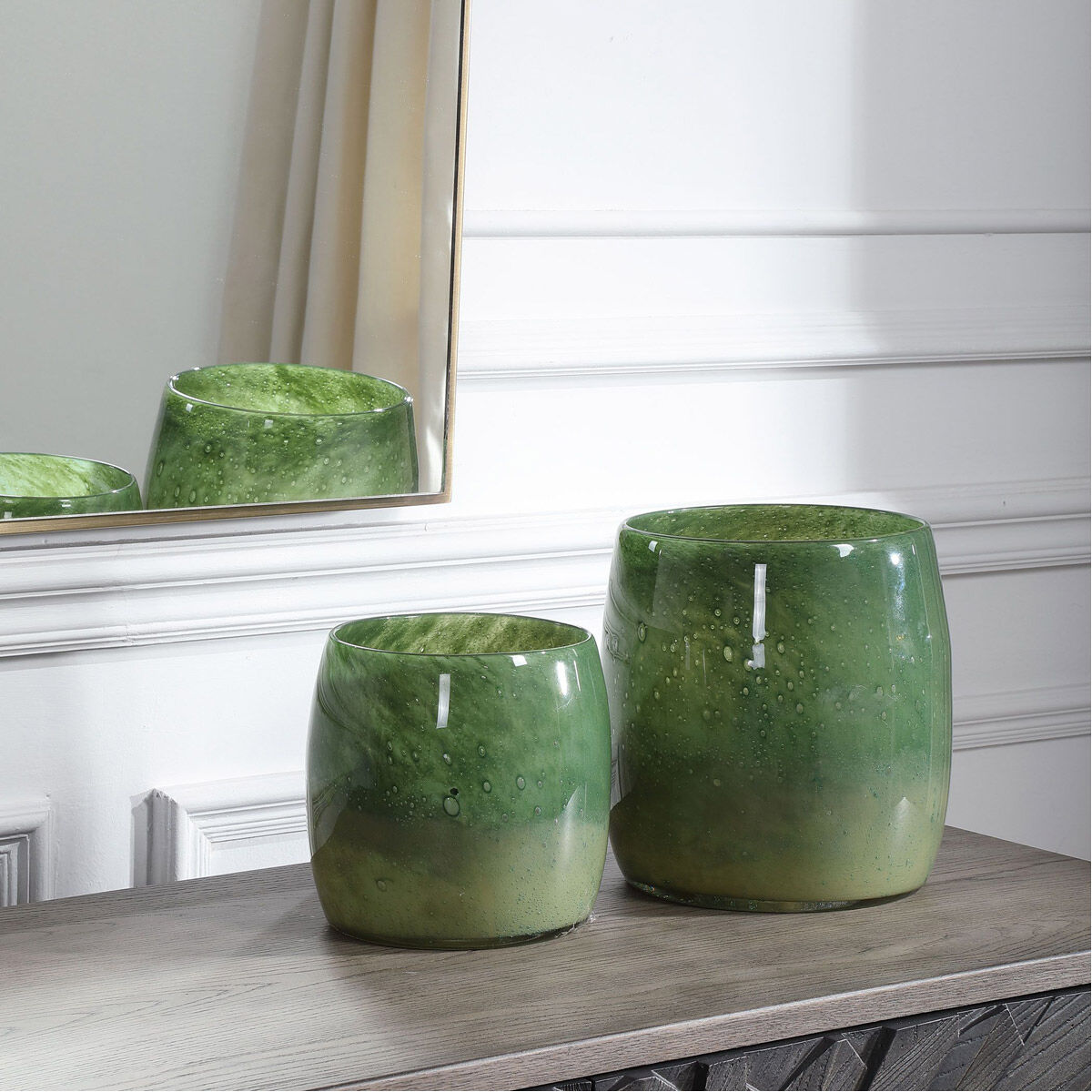 Matcha 9 X 9 inch Vases, Set of 2