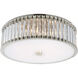 Chapman & Myers Kean LED 18.25 inch Polished Nickel Flush Mount Ceiling Light