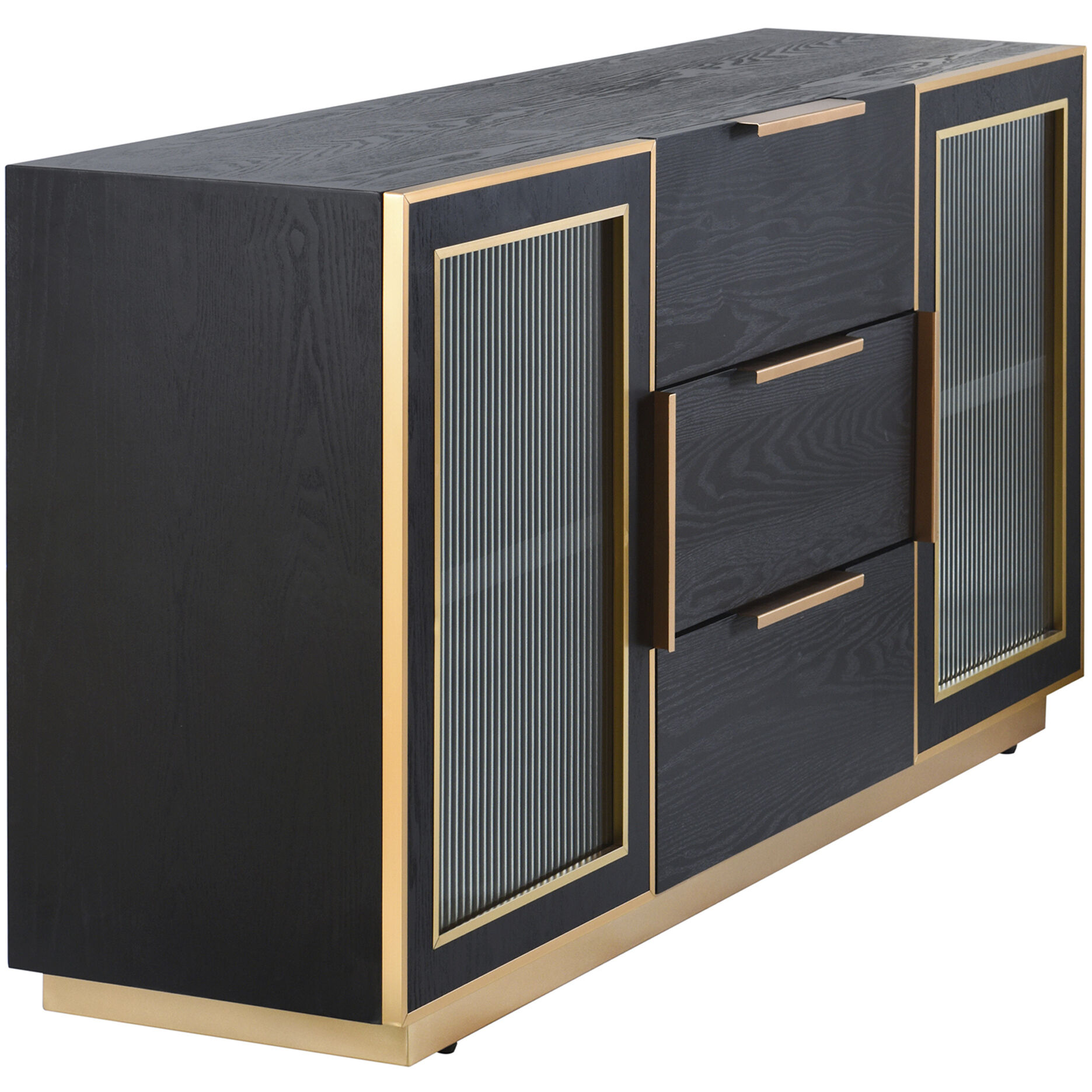 Aurelia 60 X 15.7 inch Ebony and Gold Sideboard