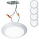 Disc LED 7.4 inch White Flush Mount Ceiling Light, WAC Limited