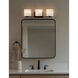 Alabaster Rocks 3 Light 26.75 inch Dark Bronze Vanity Light Wall Light in LED, Oval