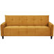 Large Biscuit Tufted Mustard Sofa