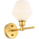 Gene 1 Light 6 inch Brass Wall sconce Wall Light