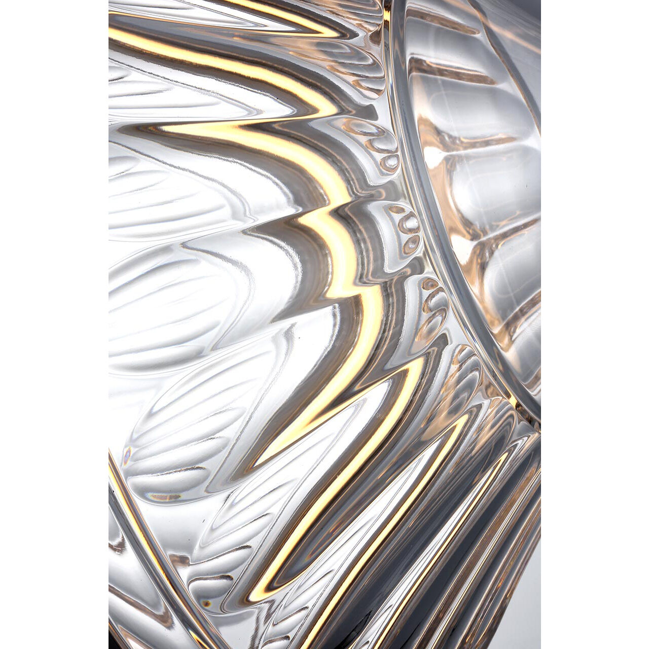 Waterford Copper Coast LED 15 inch Polished Nickel Olive Cut Pendant Ceiling Light