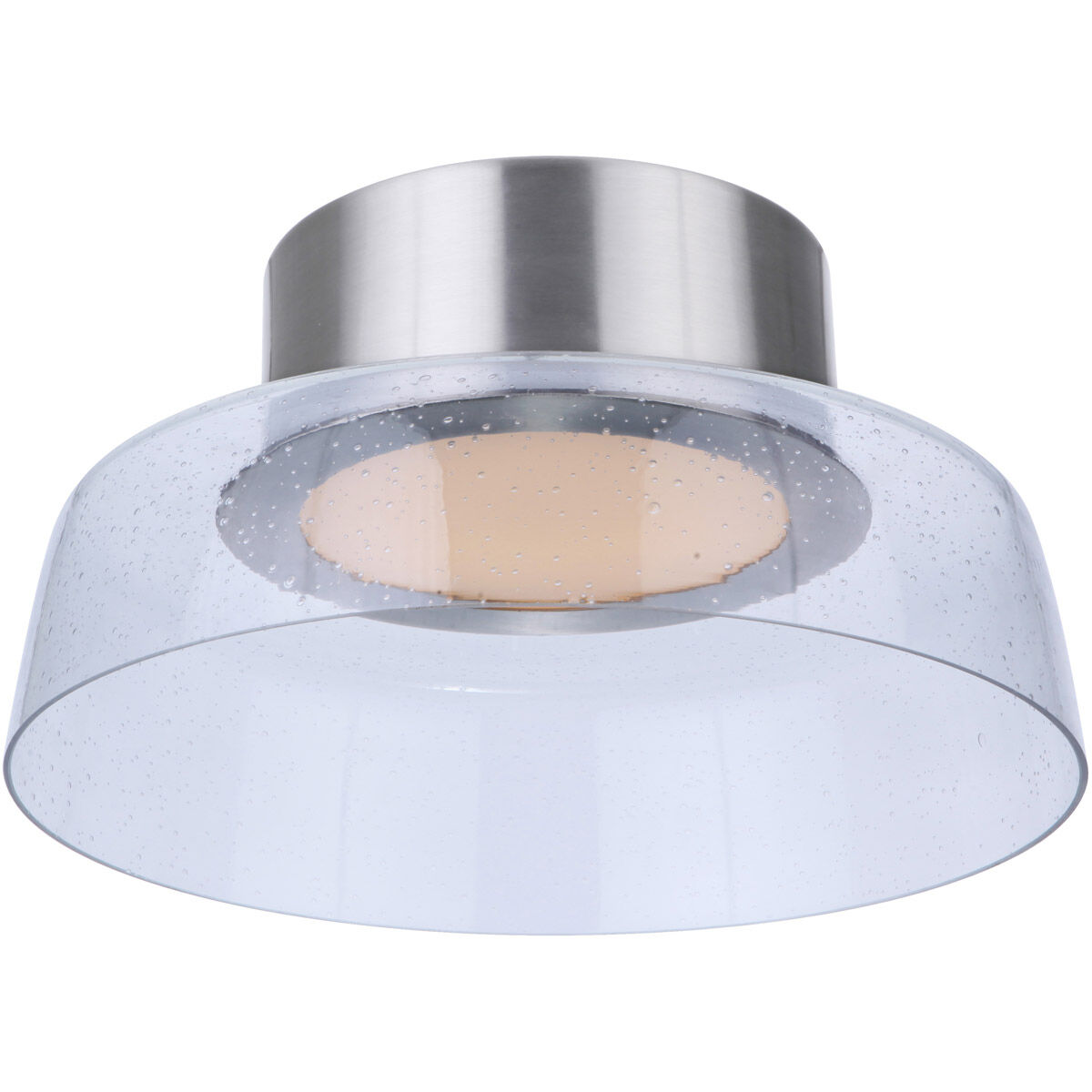 Centric LED 12.5 inch Brushed Polished Nickel Flushmount Ceiling Light