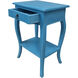 Paris 26 X 18 inch Antique Blue Side Table 
