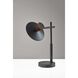 Elmore 17 inch 8.00 watt Black / Walnut Wood Desk Lamp Portable Light