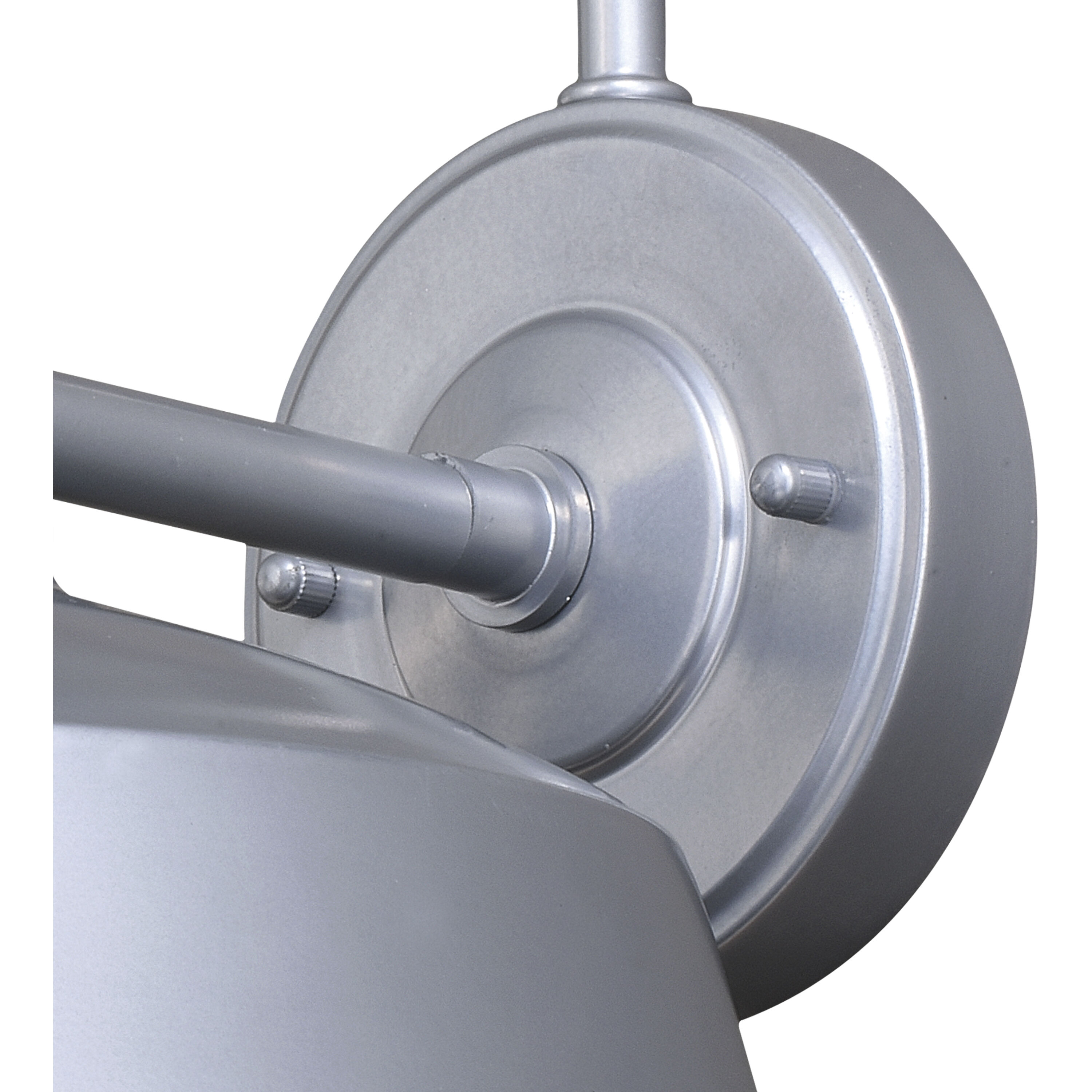 Dorado Satin Silver and White Outdoor Motion Sensor