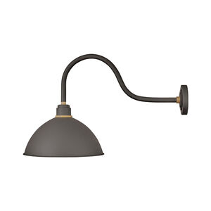 Foundry Dome 1 Light 20 inch Museum Bronze/Brass Outdoor Wall Mount