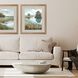 Waterside Collection Raked Silver Framed Art